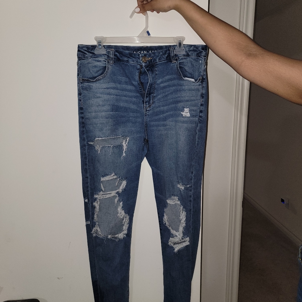 American Eagle ripped jeans